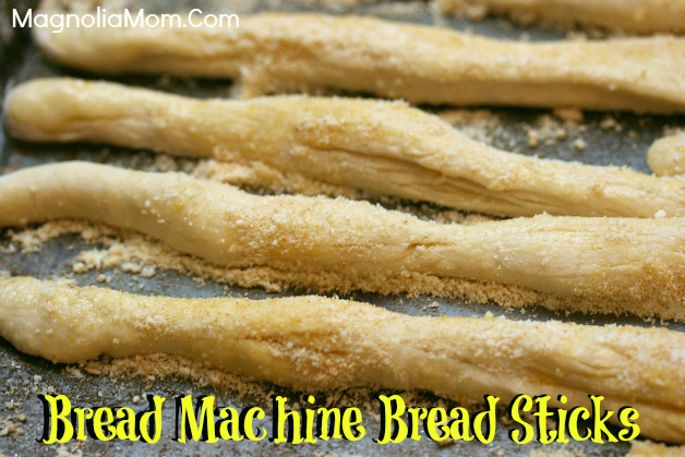 Bread Machine Bread Sticks {Garlic Parmesan}