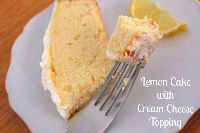 Lemon Cake Cream Cheese Topping